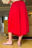Oscar Pleat Culotte Rouge